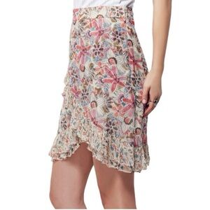 Free People Floral Print Ruffle Skirt— one of a kind and rare!